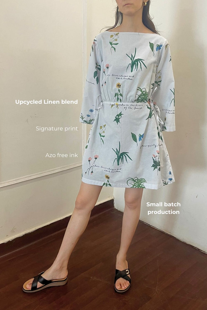AURIELLE PRINTED DRESS linen by Doodlage for women in Singapore