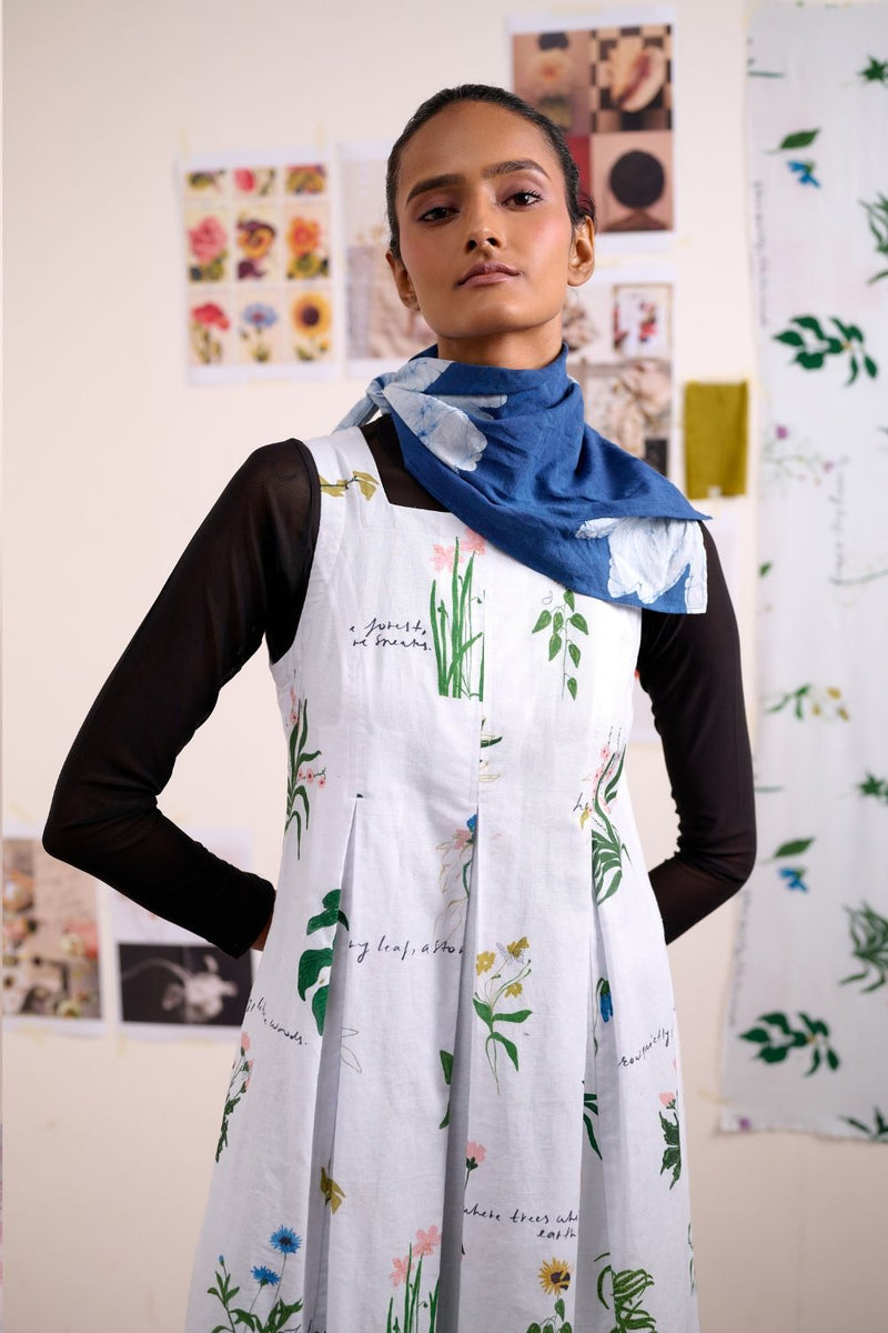 MALAYA PRINTED DRESS linen by Doodlage for women in Singapore