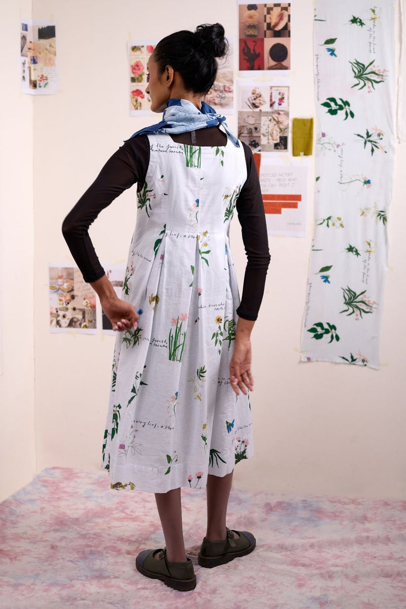 MALAYA PRINTED DRESS linen by Doodlage for women in Singapore