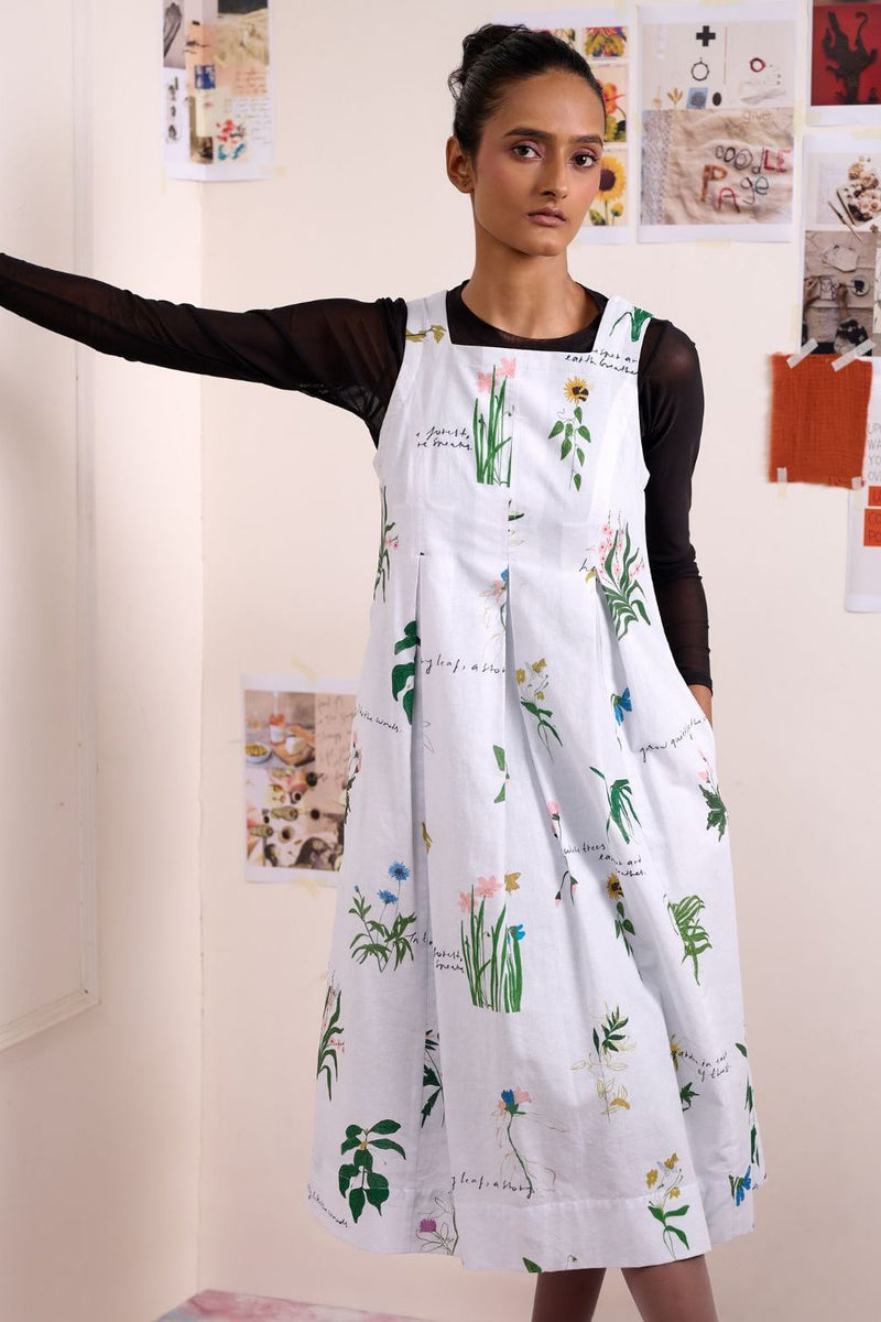 MALAYA PRINTED DRESS linen by Doodlage for women in Singapore