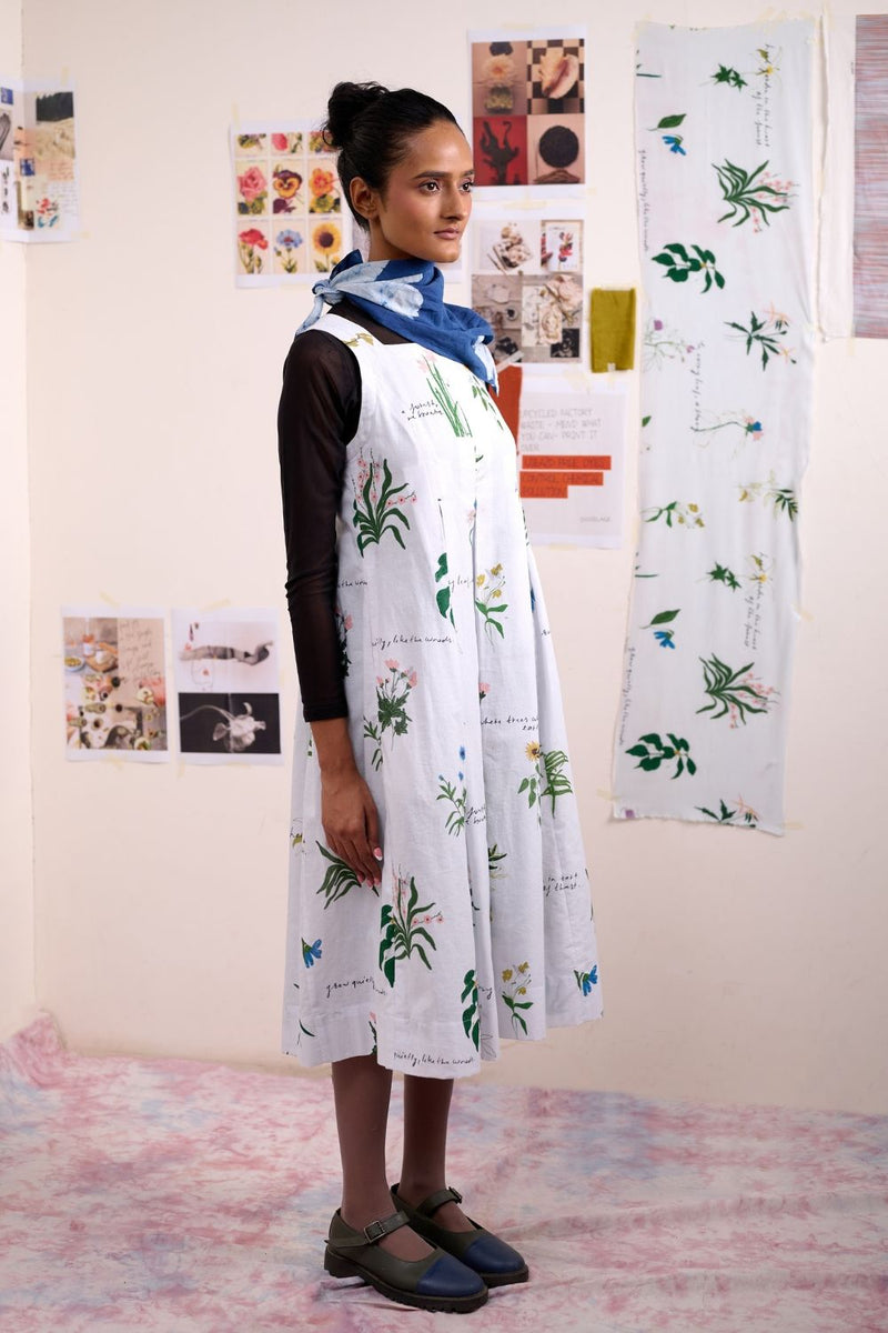 MALAYA PRINTED DRESS linen by Doodlage for women in Singapore