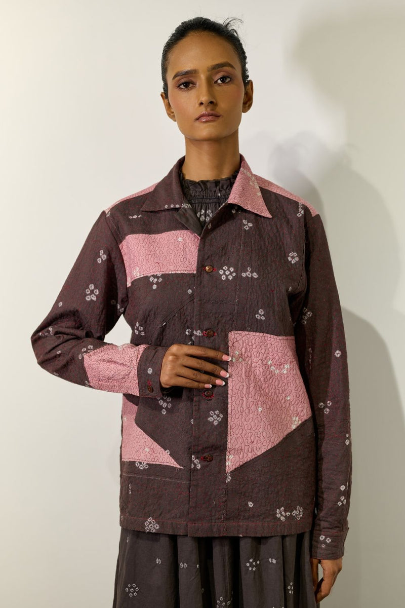 NORDIC BANDHANI JACKET cotton by Doodlage for women in Singapore