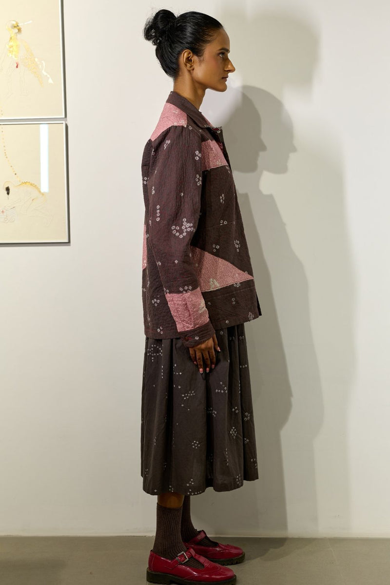 NORDIC BANDHANI JACKET cotton by Doodlage for women in Singapore