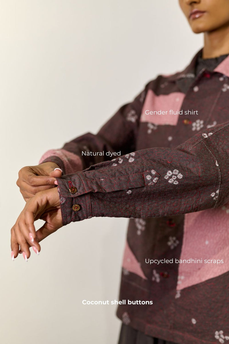 NORDIC BANDHANI JACKET cotton by Doodlage for women in Singapore