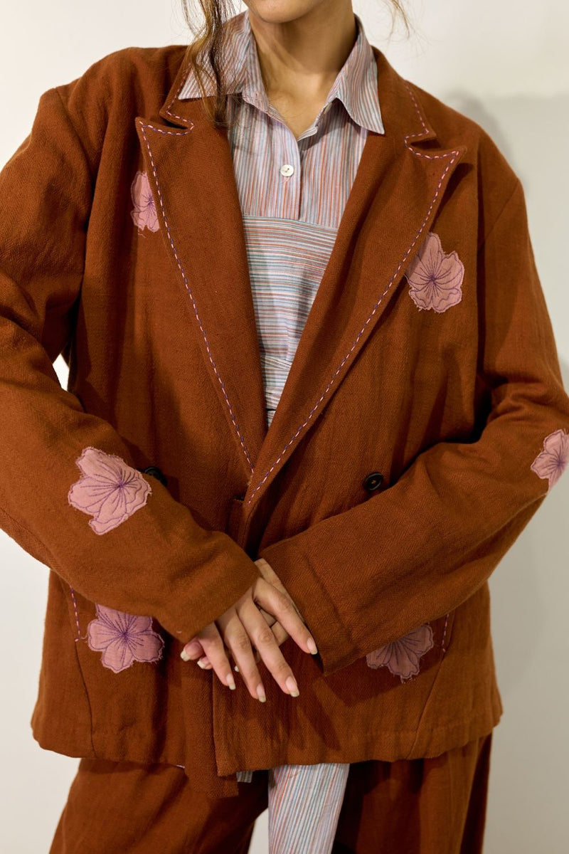 OSLO EMBROIDERED JACKET cotton by Doodlage for women in Singapore