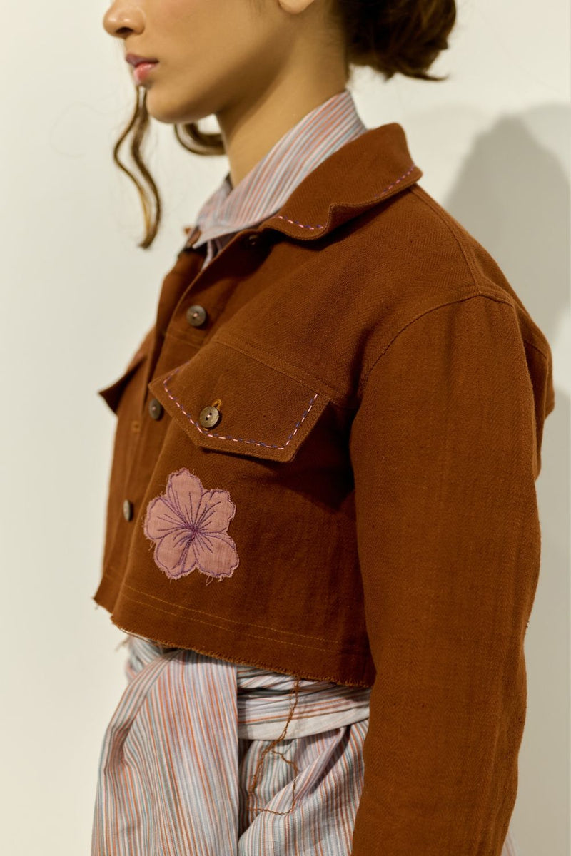 AUSTIN EMBROIDERED SHIRT cotton by Doodlage for women in Singapore