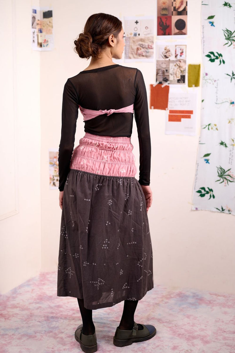 VINE BANDHANI SKIRT cotton by Doodlage for women in Singapore