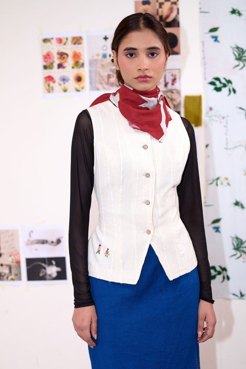 ABBY EMBROIDERED SKIRT cotton by Doodlage for women in Singapore