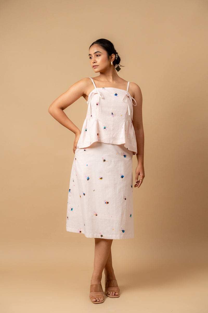 Starglade printed set by Doodlage in pink color for women in Singapore