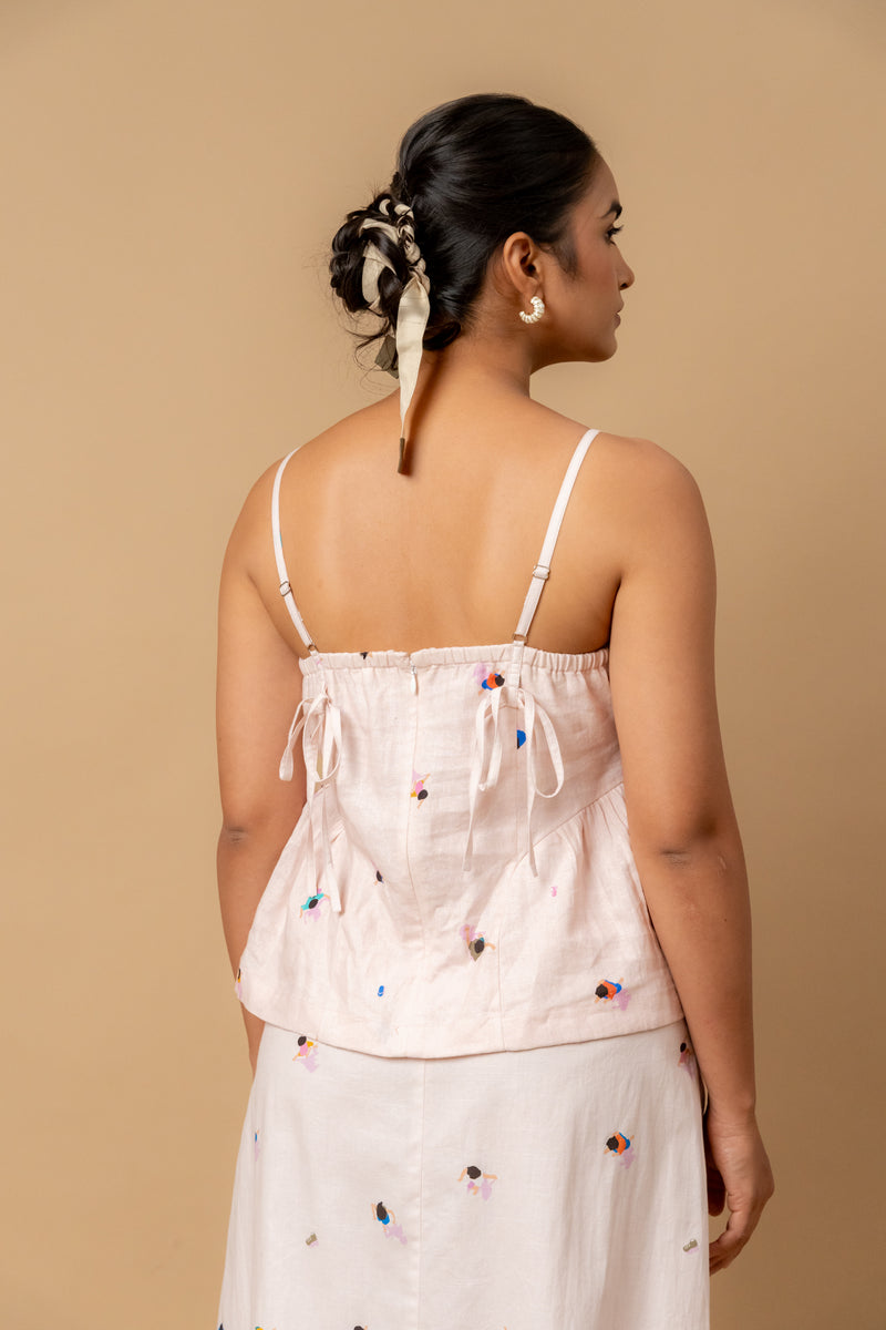 Starglade printed set by Doodlage in pink color for women in Singapore