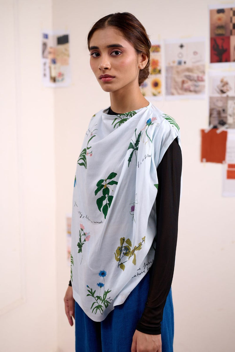 MISTELLE PRINTED TOP by Doodlage for women in Singapore