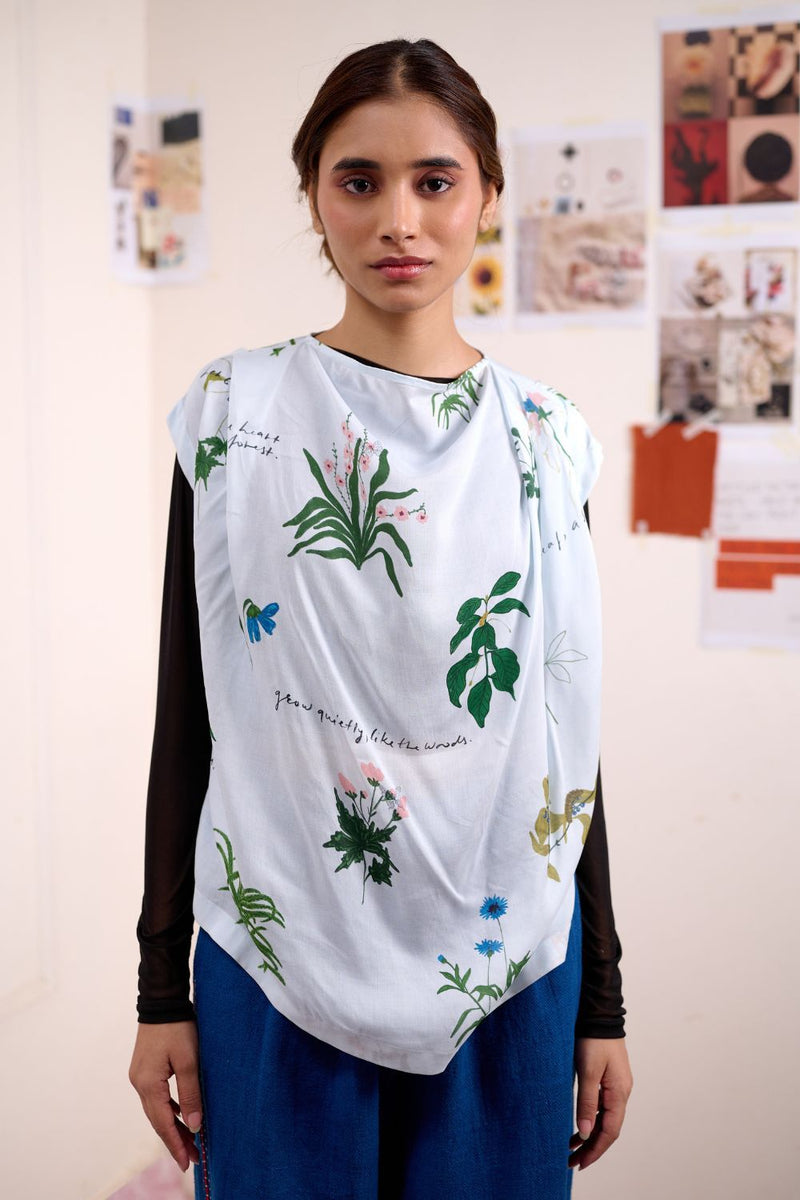 MISTELLE PRINTED TOP by Doodlage for women in Singapore