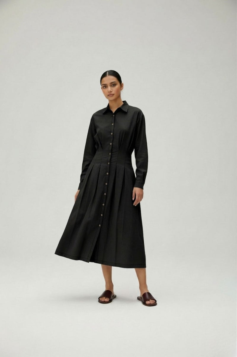 Cecile Black dress by Doodlage in black color for women in Singapore