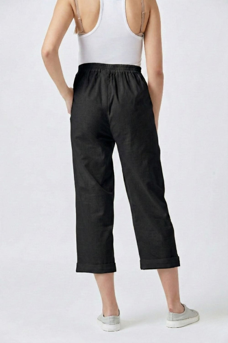 BLAKE BLACK SET upcycled cotton by Doodlage in black color for women in Singapore