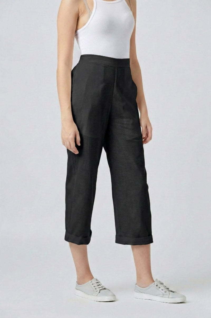 BLAKE BLACK SET upcycled cotton by Doodlage in black color for women in Singapore