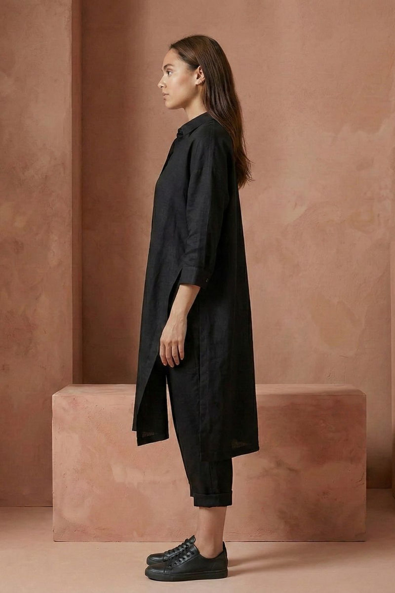 BLAKE BLACK SET upcycled cotton by Doodlage in black color for women in Singapore