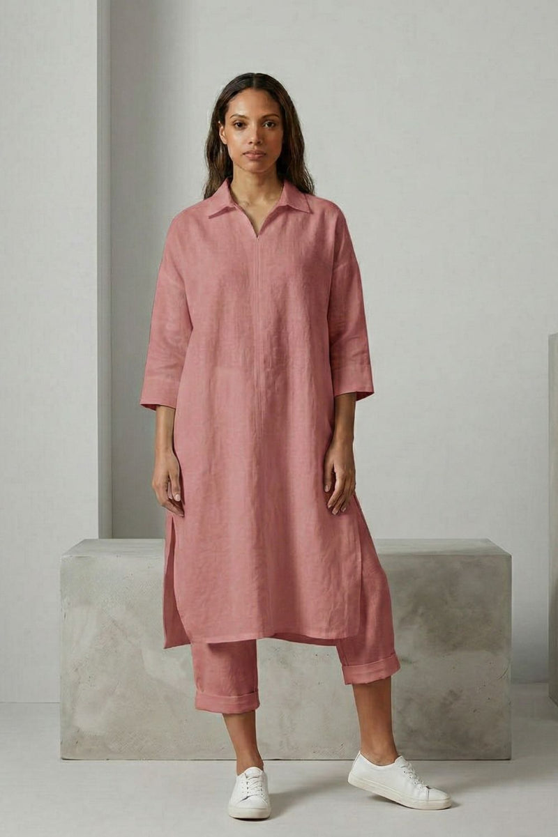 BLAKE PINK SET upcycled cotton by Doodlage in pink color for women in Singapore