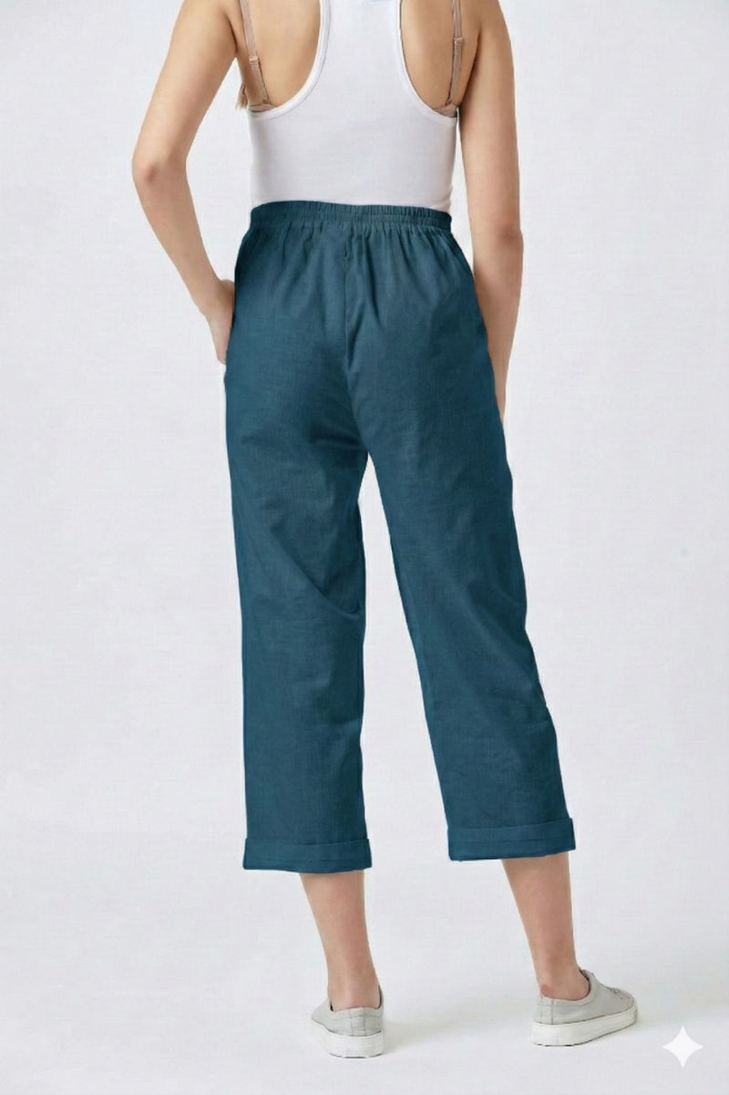 BLAKE TEAL SET upcycled cotton by Doodlage in teal color for women in Singapore