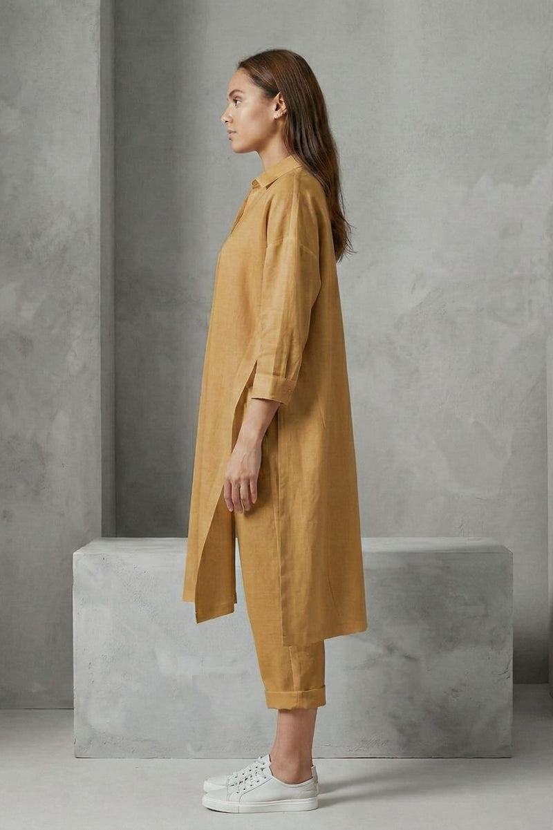 BLAKE BEIGE SET upcycled cotton by Doodlage in beige color for women in Singapore
