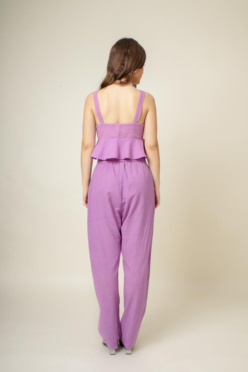 Wu Purple Top cotton by Doodlage in purple color for women in Singapore