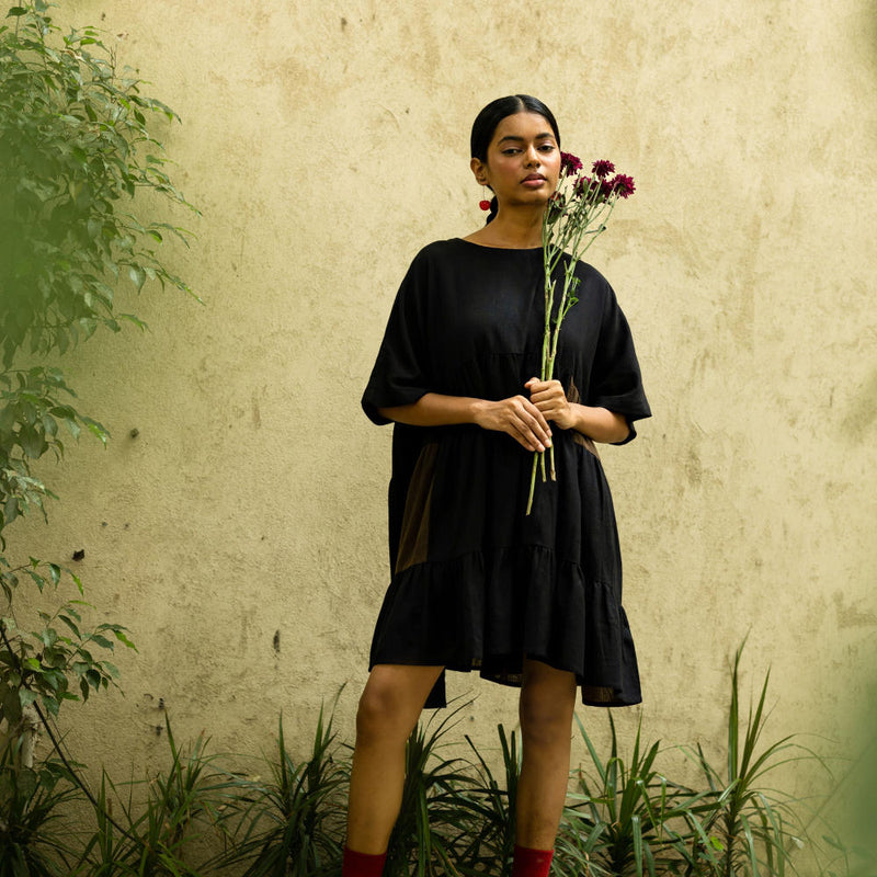 Arlene Black Dress by Doodlage in black color for women in Singapore