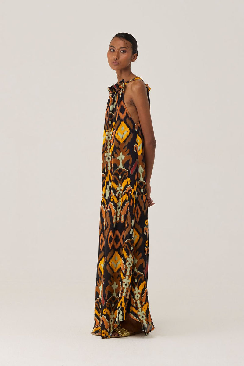 Bohemian Ikat Maxi Dress by World of SiSa for women in Singapore