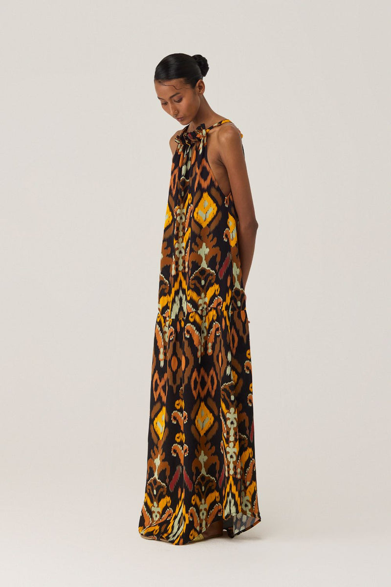 Bohemian Ikat Maxi Dress by World of SiSa for women in Singapore