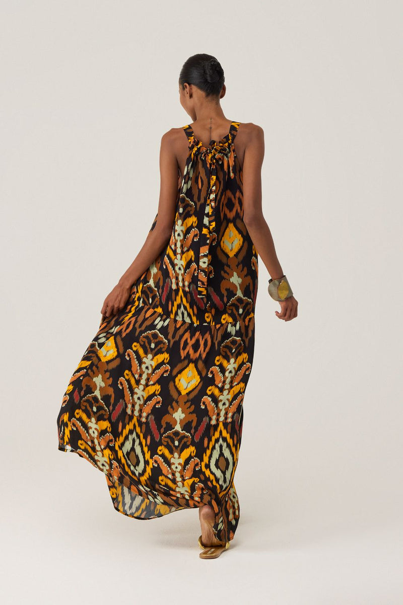 Bohemian Ikat Maxi Dress by World of SiSa for women in Singapore