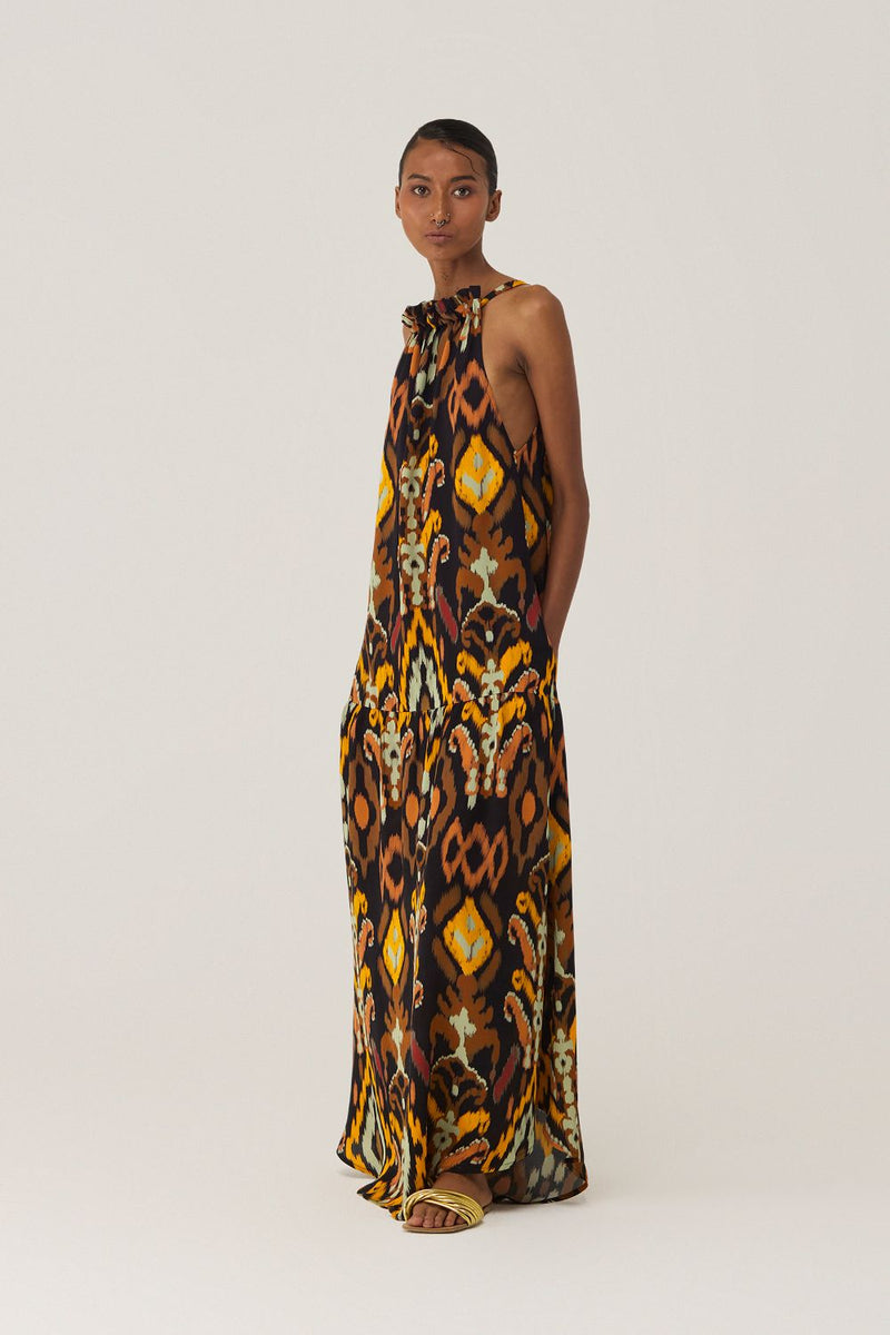 Bohemian Ikat Maxi Dress by World of SiSa for women in Singapore