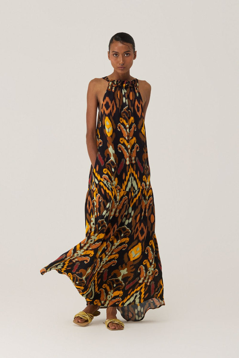 Bohemian Ikat Maxi Dress by World of SiSa for women in Singapore