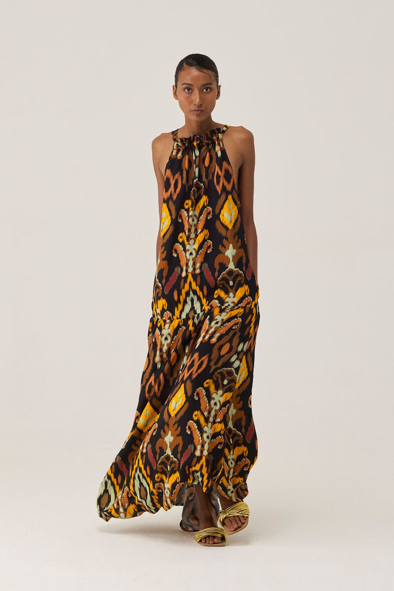 Bohemian Ikat Maxi Dress by World of SiSa for women in Singapore