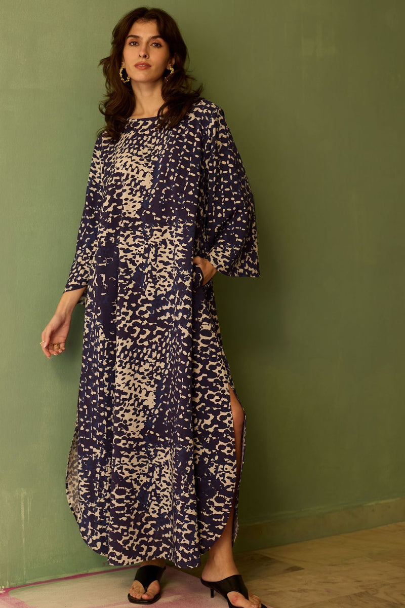 Dapple Abstract Maxi Dress by World of SiSa for women in Singapore