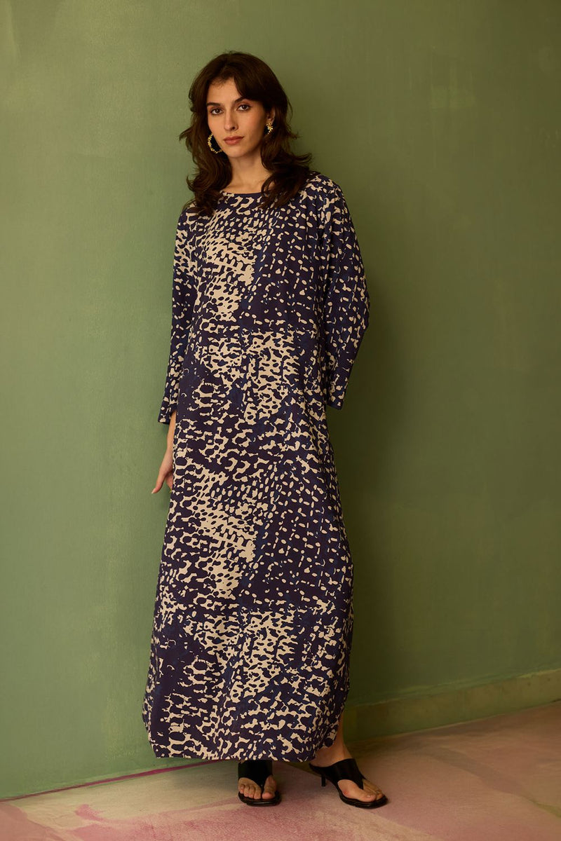 Dapple Abstract Maxi Dress by World of SiSa for women in Singapore