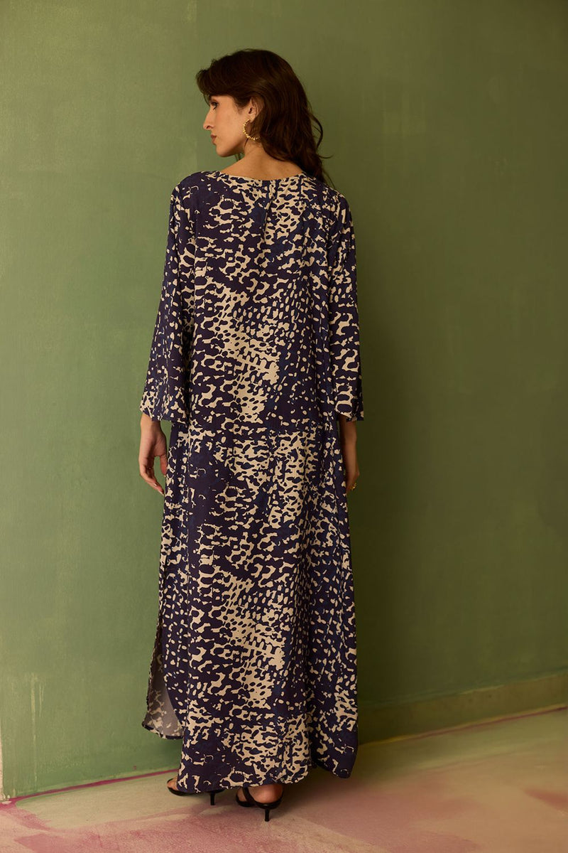 Dapple Abstract Maxi Dress by World of SiSa for women in Singapore