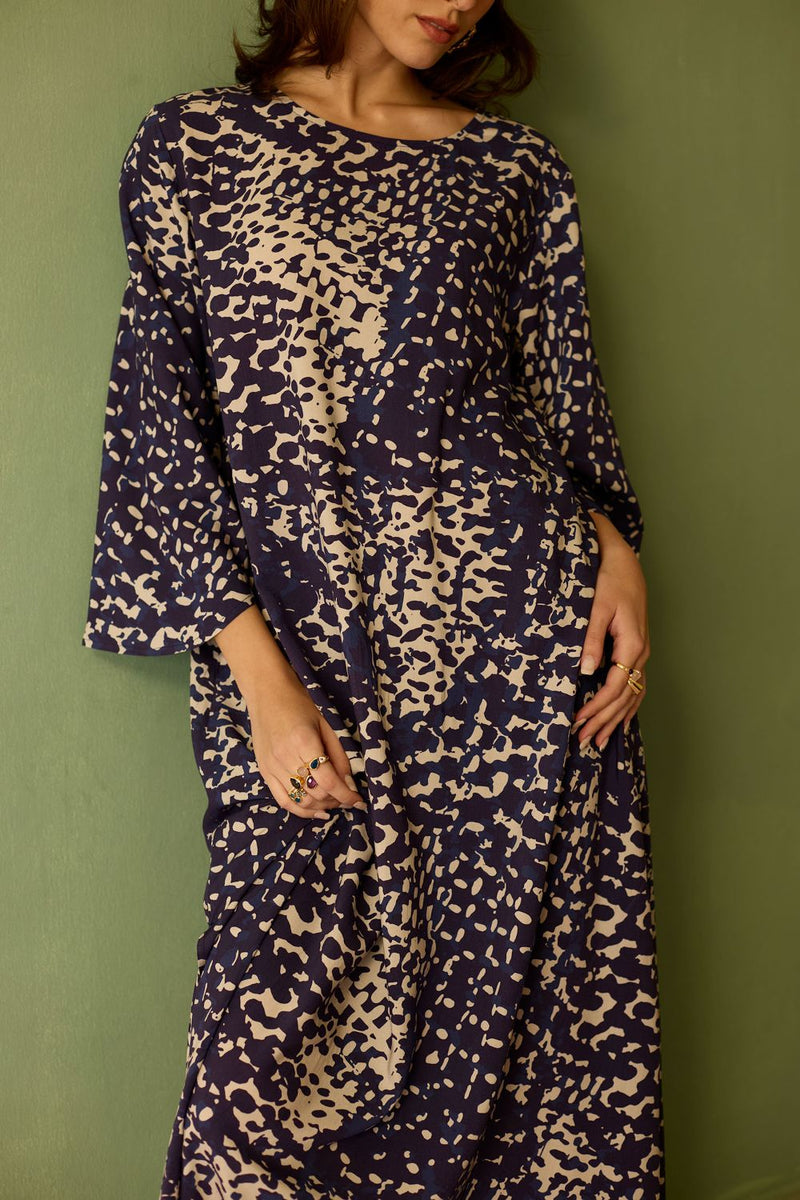 Dapple Abstract Maxi Dress by World of SiSa for women in Singapore