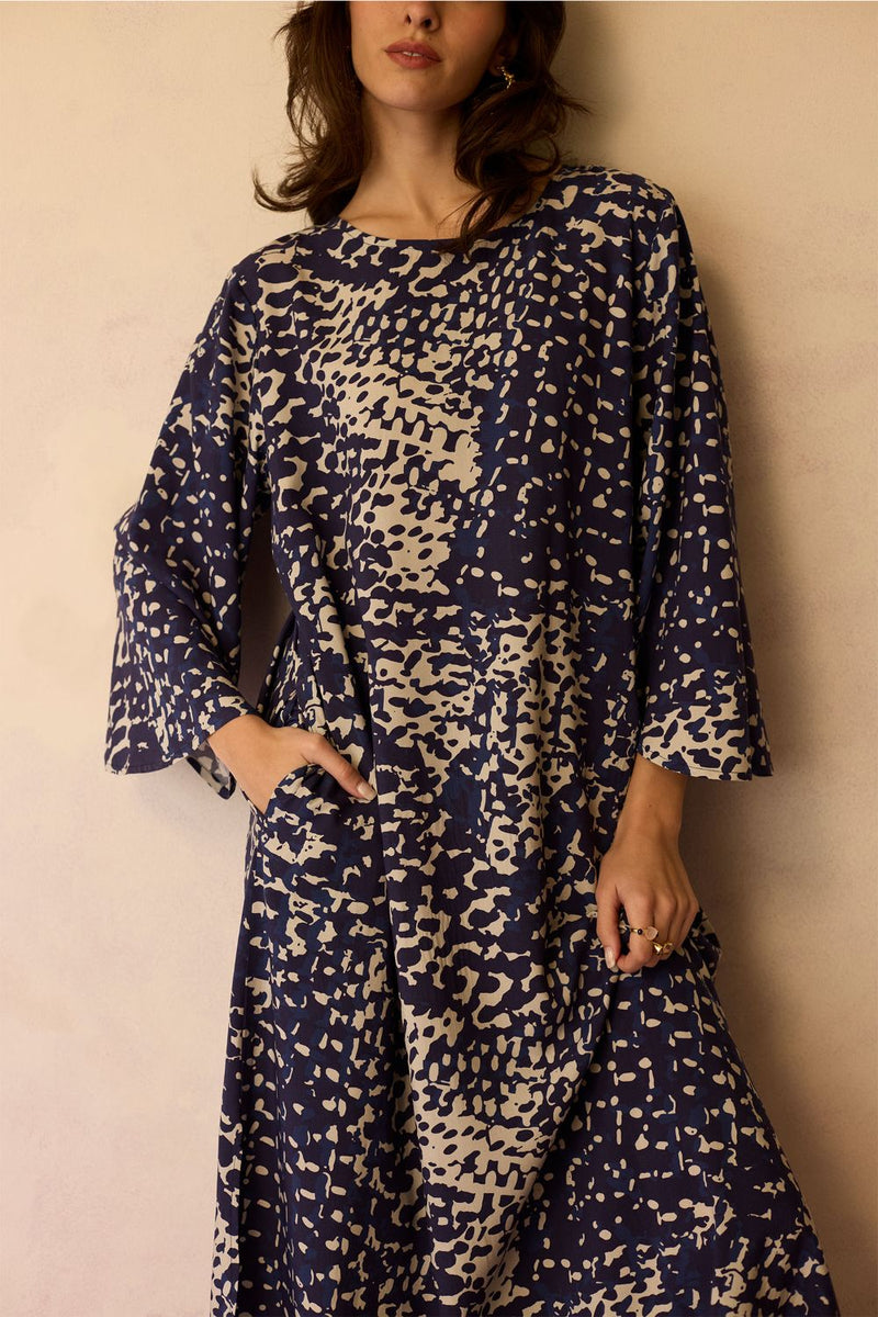 Dapple Abstract Maxi Dress by World of SiSa for women in Singapore