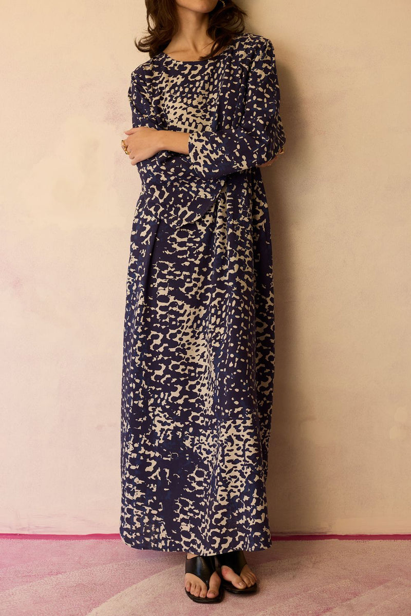 Dapple Abstract Maxi Dress by World of SiSa for women in Singapore