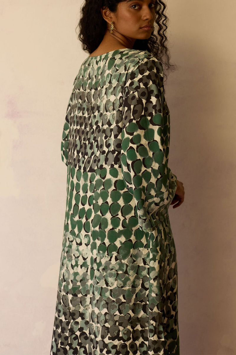 Moss Abstract Maxi Dress by World of SiSa for women in Singapore
