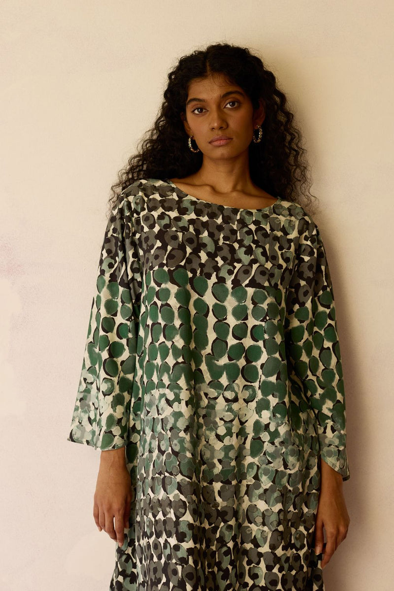 Moss Abstract Maxi Dress by World of SiSa for women in Singapore