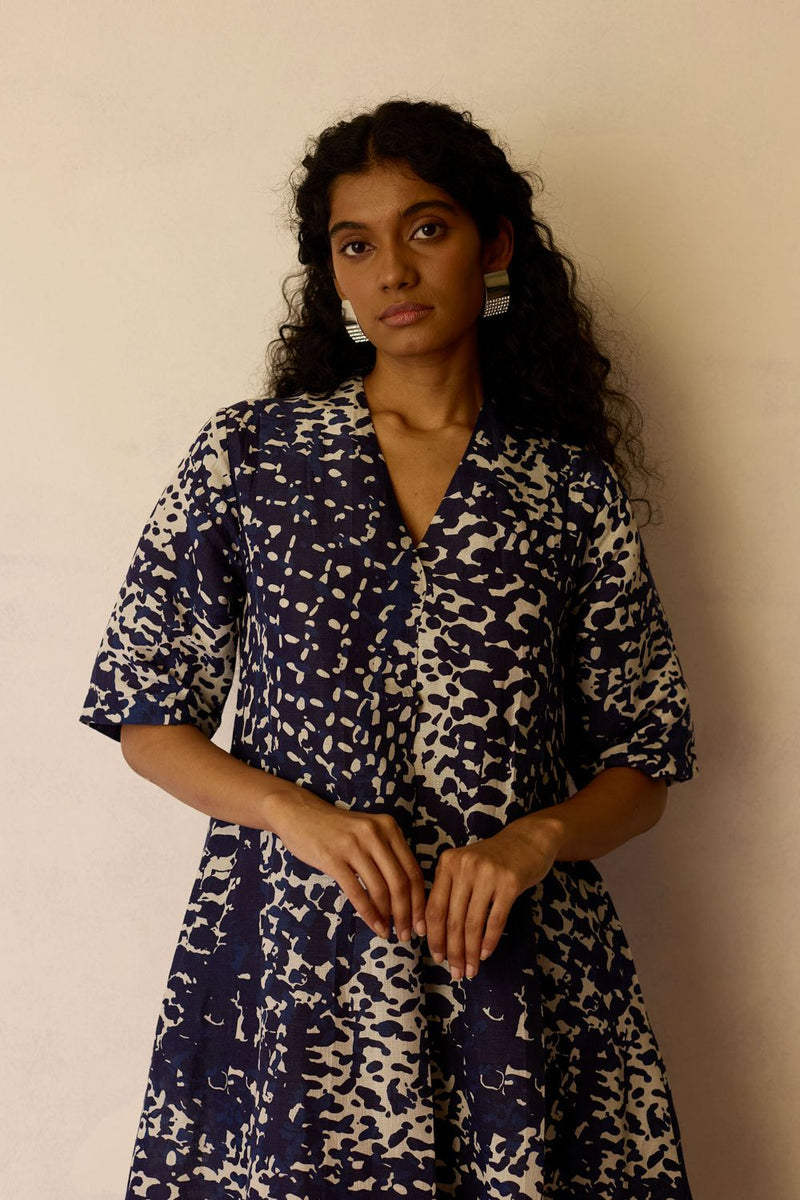 Abstract Dapple Midi Dress by World of SiSa for women in Singapore