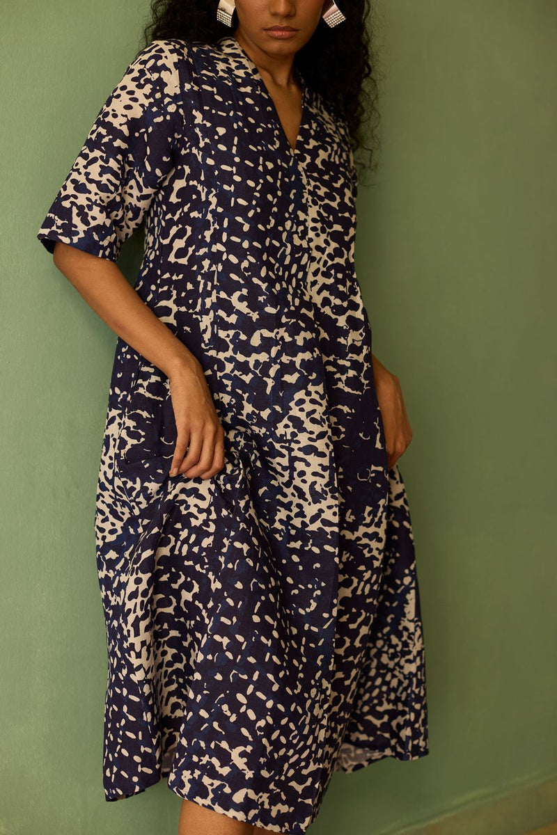 Abstract Dapple Midi Dress by World of SiSa for women in Singapore