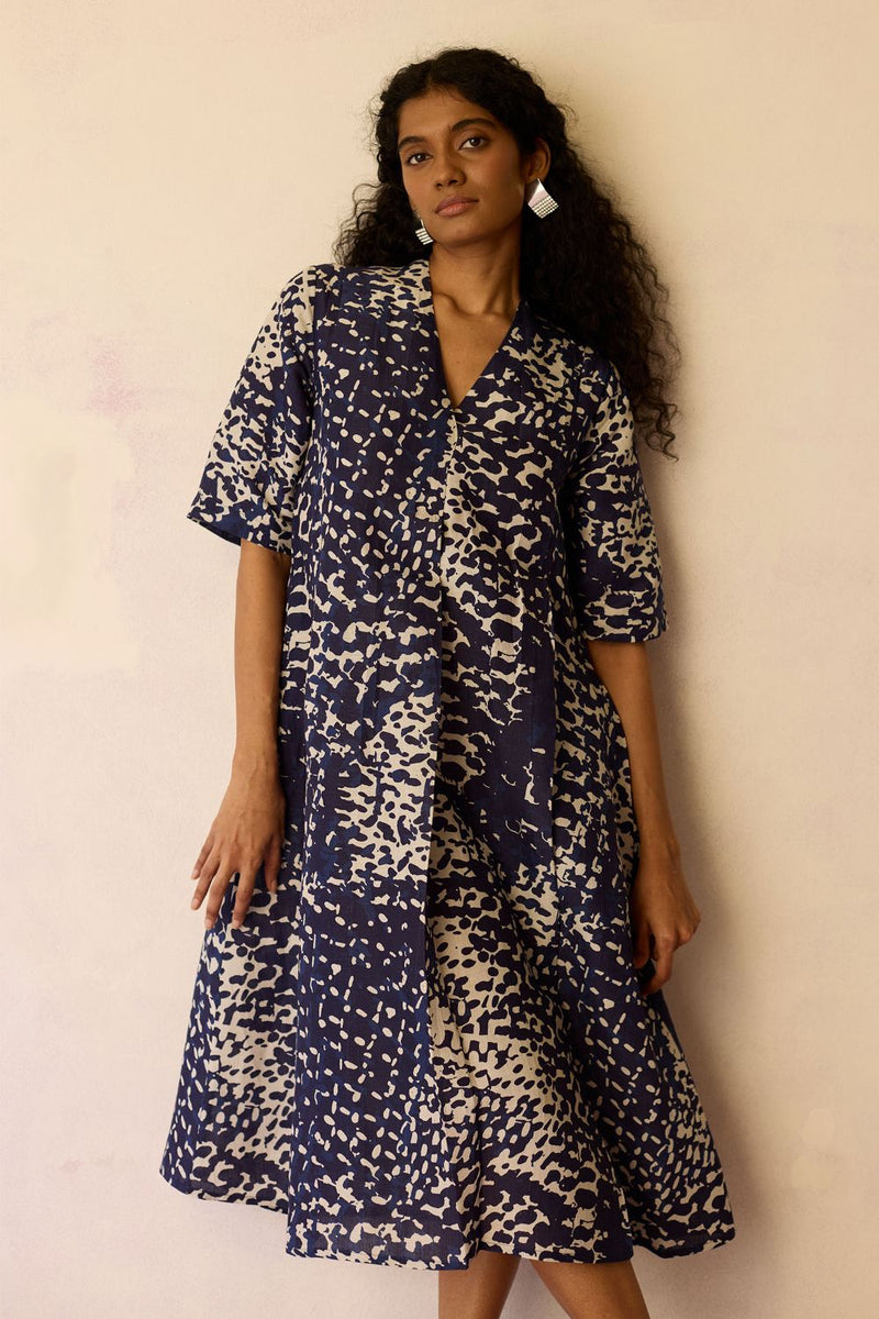 Abstract Dapple Midi Dress by World of SiSa for women in Singapore