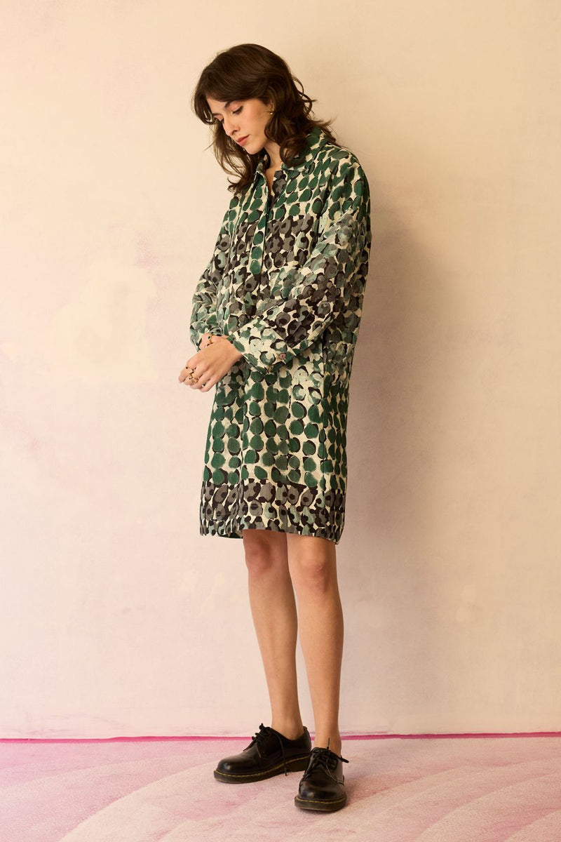 Moss Abstract Relaxed Dress by World of SiSa for women in Singapore