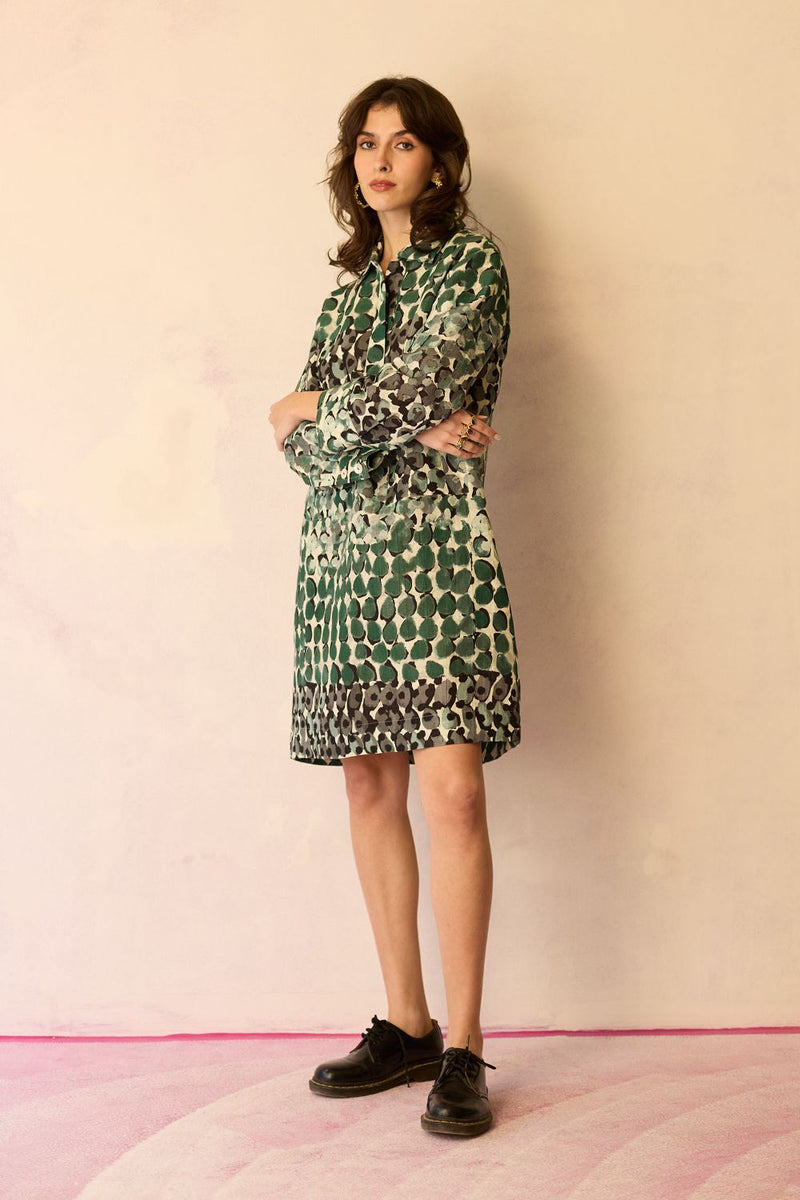 Moss Abstract Relaxed Dress by World of SiSa for women in Singapore