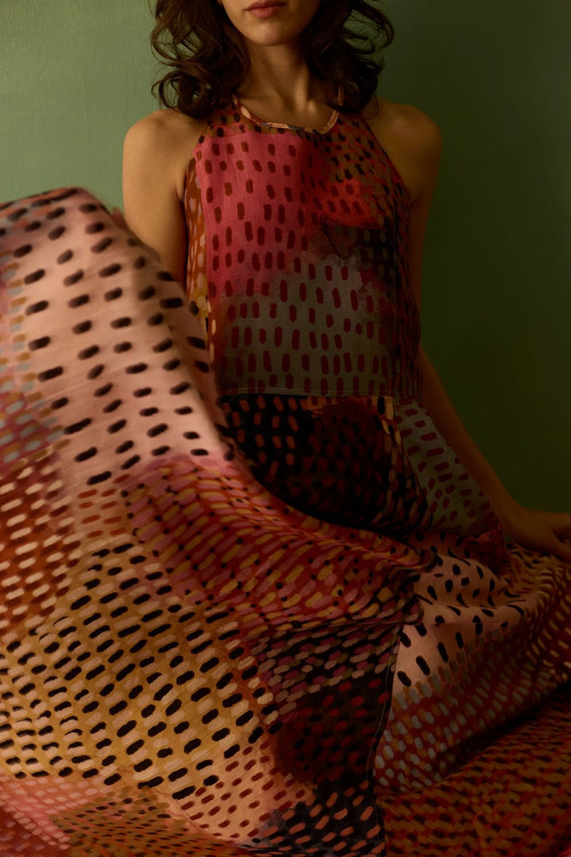 Ember Halter Neck Sleeveless Maxi Dress by World of SiSa for women in Singapore