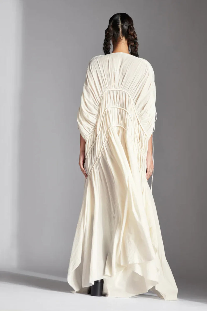 Liva Dress-White cotton by Chola in white color for women in Singapore