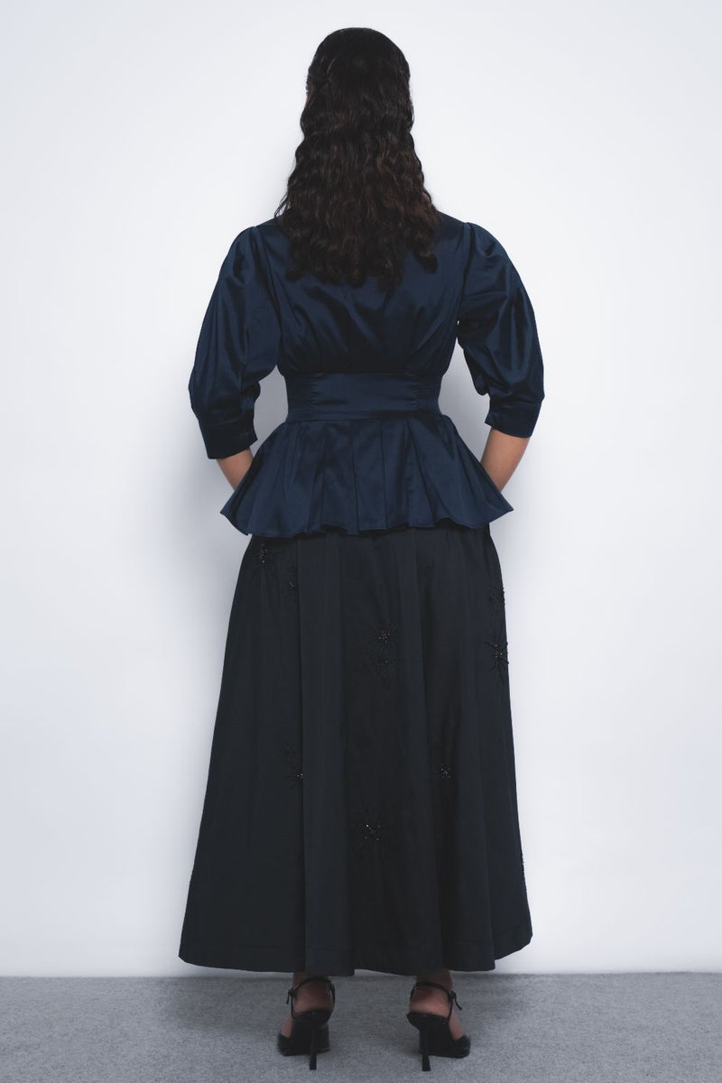 Ame Top - Navy Buy Ame Top - Navy from C&W | Tops And Shirts for Women by Leh Studios in navy color for women in Singapore