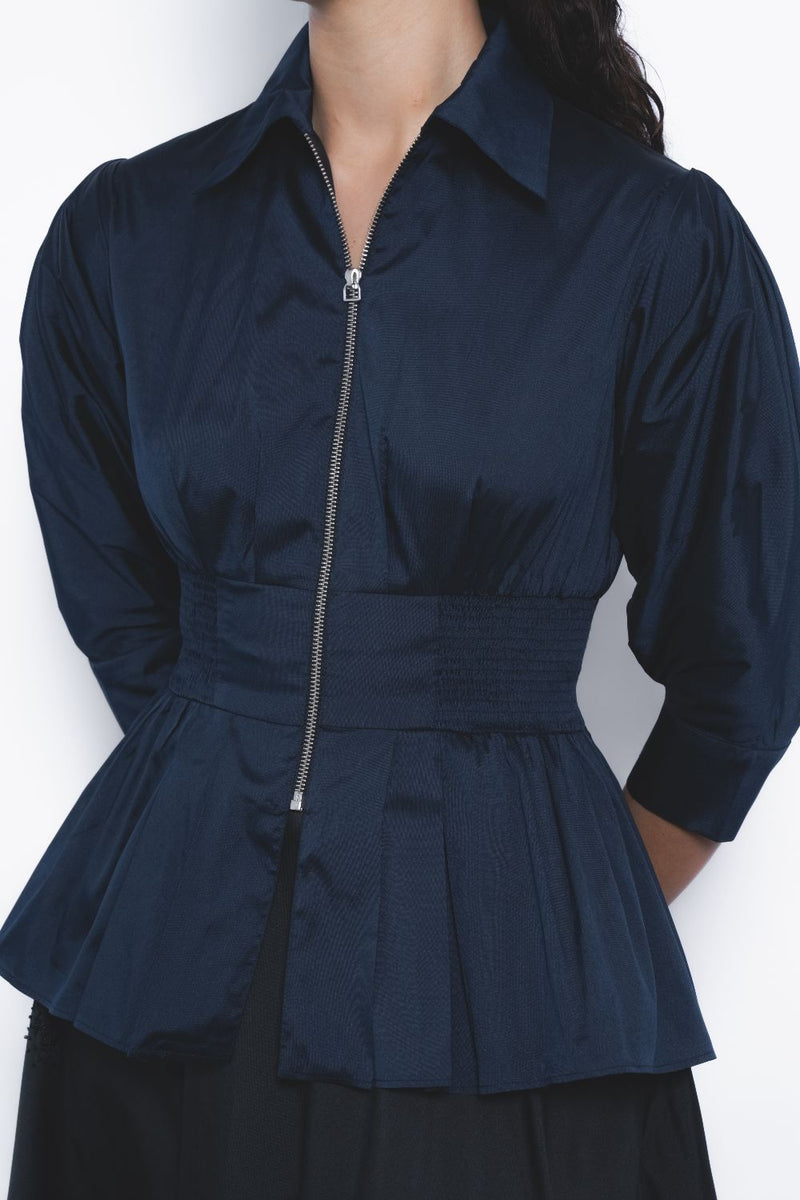 Ame Top - Navy Buy Ame Top - Navy from C&W | Tops And Shirts for Women by Leh Studios in navy color for women in Singapore
