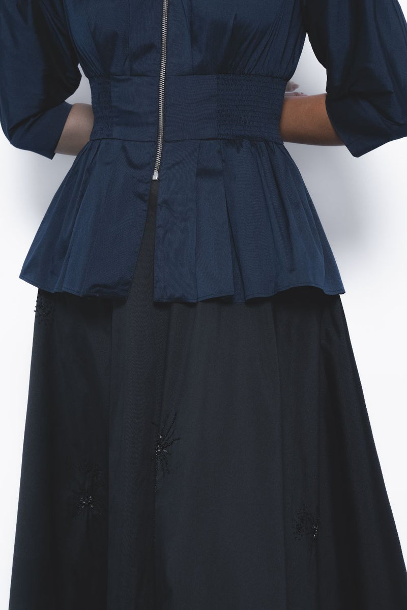 Ame Top - Navy Buy Ame Top - Navy from C&W | Tops And Shirts for Women by Leh Studios in navy color for women in Singapore