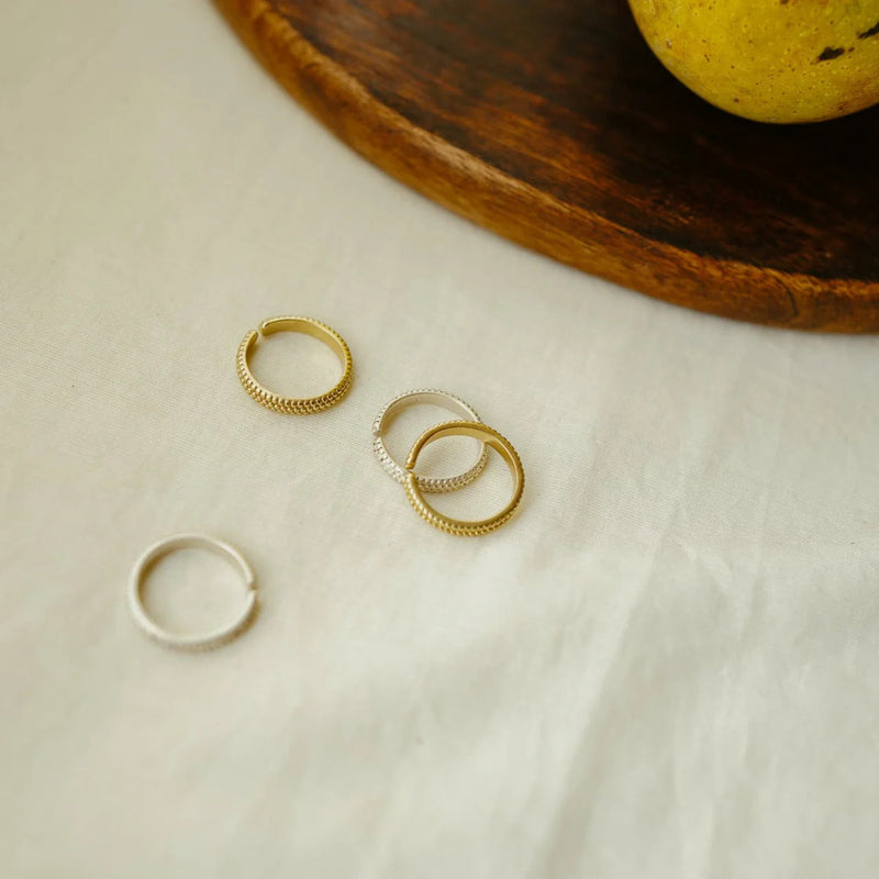 Rawa Midi-Ring brass ring by Surmeyi for women in Singapore